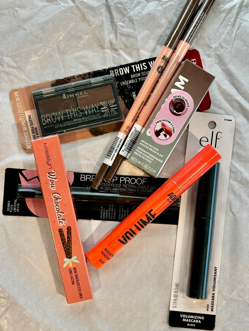 Assorted Women’s Makeup Eyebrow and Eyeliner in Brown and Black